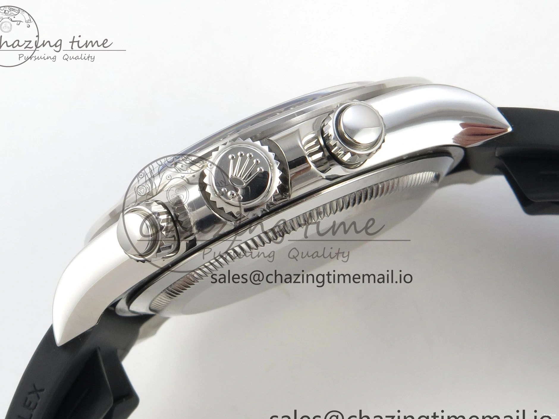 MiroTime 0122 Daytona 126519 VSF 1:1 Best Edition Black Silver Lume Dial on Oysterflex Strap VS4131 V2 (Weighted) DailyWear 324